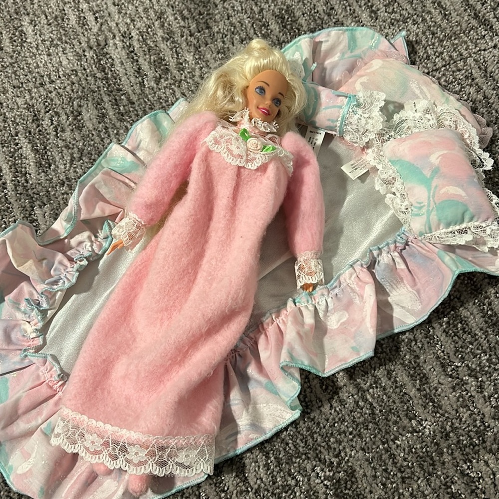 Vintage Barbie Bedding with Barbie